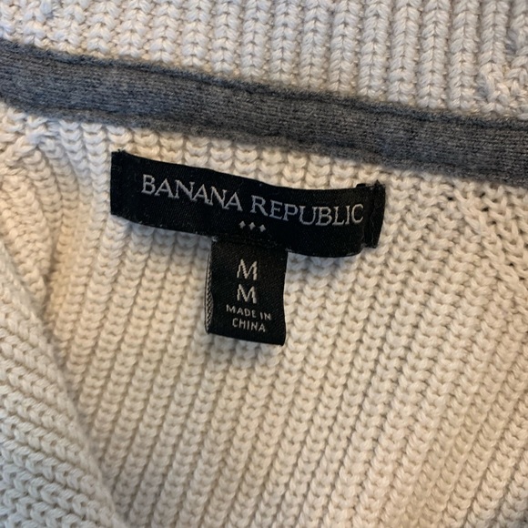 Banana Republic mens zip up shawl sweater size medium - Picture 5 of 5